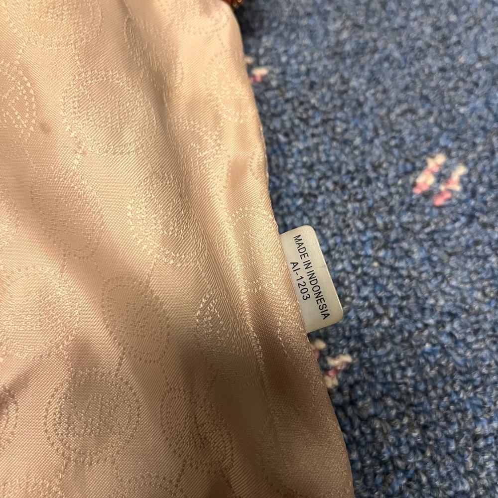 Michael Kors Jet Set Leather Tote Size Medium Orange Travel Bag Zipper Closure - Picture 8 of 13
